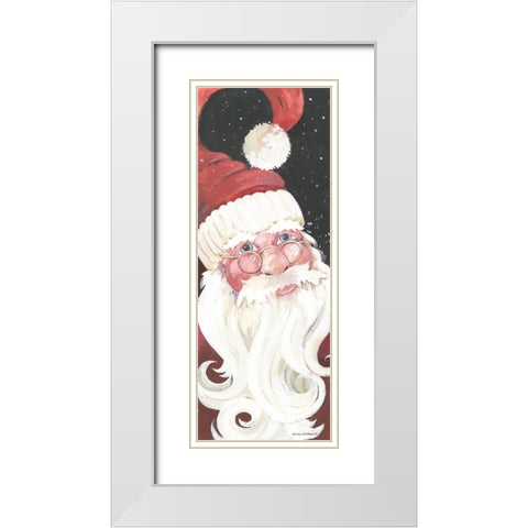 Santa Long II White Modern Wood Framed Art Print with Double Matting by Phillips, Anita