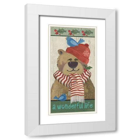 A Wonderful Life White Modern Wood Framed Art Print with Double Matting by Phillips, Anita