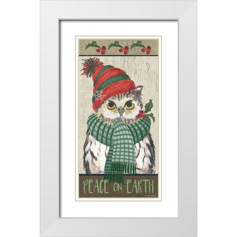 Peace on Earth White Modern Wood Framed Art Print with Double Matting by Phillips, Anita