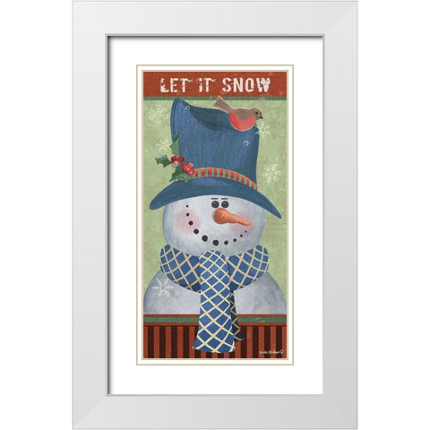 Celebrate the Season White Modern Wood Framed Art Print with Double Matting by Phillips, Anita