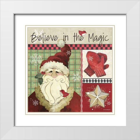 Believe White Modern Wood Framed Art Print with Double Matting by Phillips, Anita