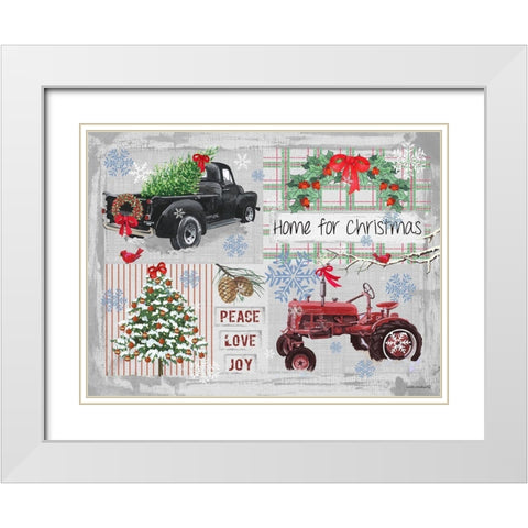 Nostalgia II White Modern Wood Framed Art Print with Double Matting by Phillips, Anita