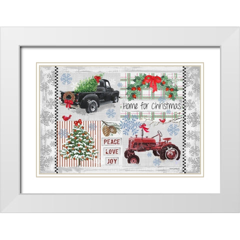 Nostalgia III White Modern Wood Framed Art Print with Double Matting by Phillips, Anita