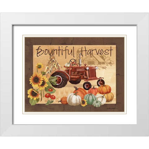 Bountiful Harvest White Modern Wood Framed Art Print with Double Matting by Phillips, Anita