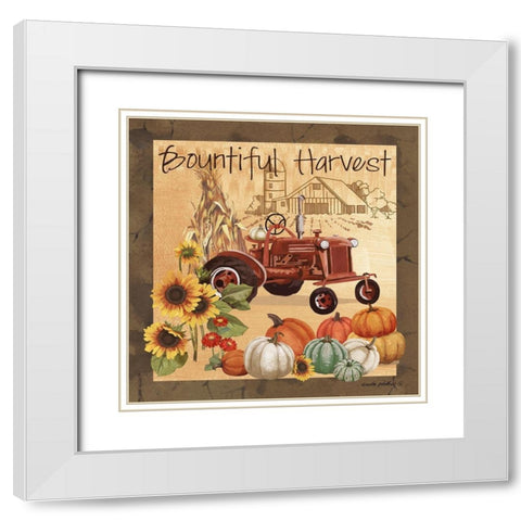 Bountiful Harvest II White Modern Wood Framed Art Print with Double Matting by Phillips, Anita