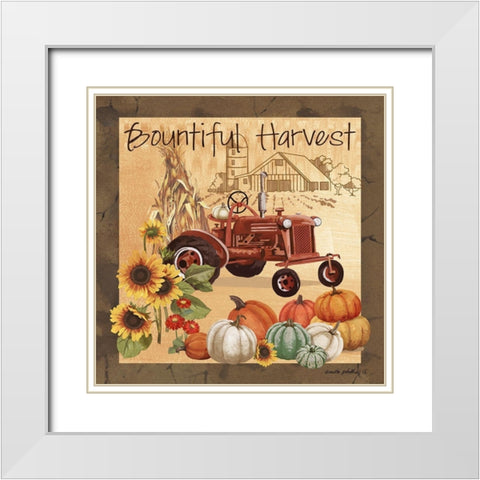 Bountiful Harvest II White Modern Wood Framed Art Print with Double Matting by Phillips, Anita