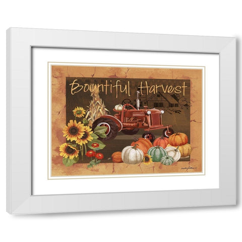 Bountiful Harvest IV White Modern Wood Framed Art Print with Double Matting by Phillips, Anita