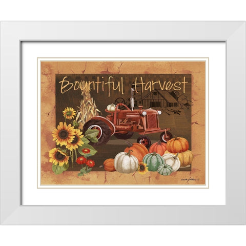 Bountiful Harvest IV White Modern Wood Framed Art Print with Double Matting by Phillips, Anita