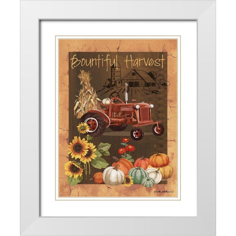 Bountiful Harvest VI White Modern Wood Framed Art Print with Double Matting by Phillips, Anita