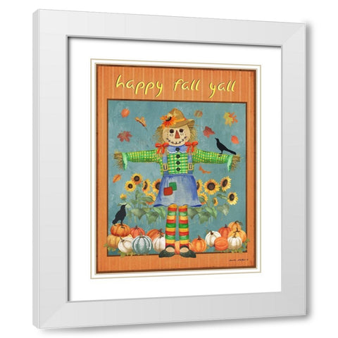 Sunflower Seeds White Modern Wood Framed Art Print with Double Matting by Phillips, Anita