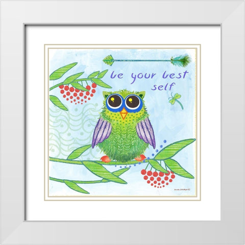 Be Your Best White Modern Wood Framed Art Print with Double Matting by Phillips, Anita