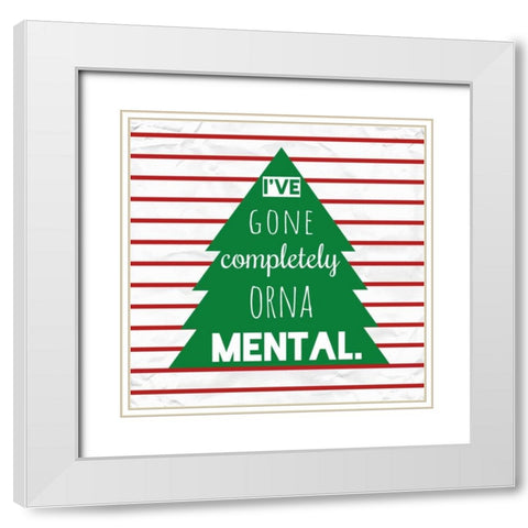 Ornamental White Modern Wood Framed Art Print with Double Matting by Hutchins, Ashley