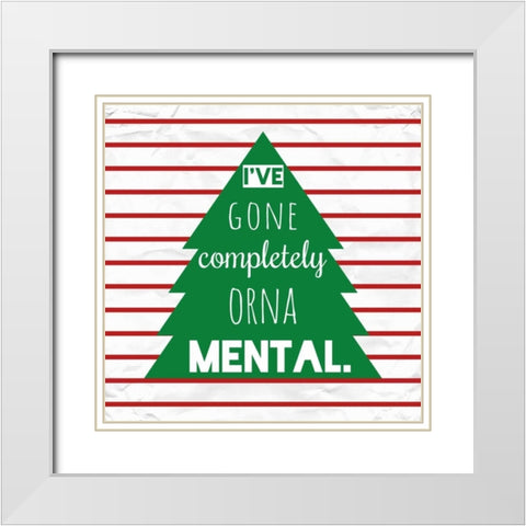 Ornamental White Modern Wood Framed Art Print with Double Matting by Hutchins, Ashley