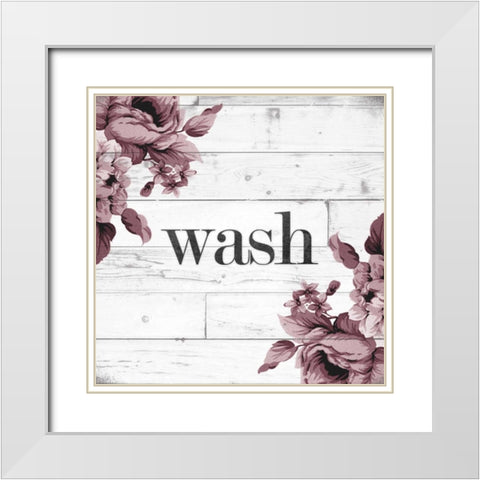Wash White Modern Wood Framed Art Print with Double Matting by Hutchins, Ashley