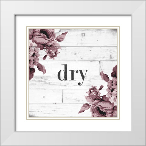 Dry White Modern Wood Framed Art Print with Double Matting by Hutchins, Ashley