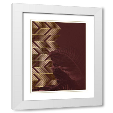 Red II White Modern Wood Framed Art Print with Double Matting by Hutchins, Ashley