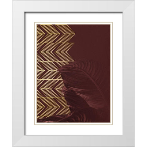 Red II White Modern Wood Framed Art Print with Double Matting by Hutchins, Ashley