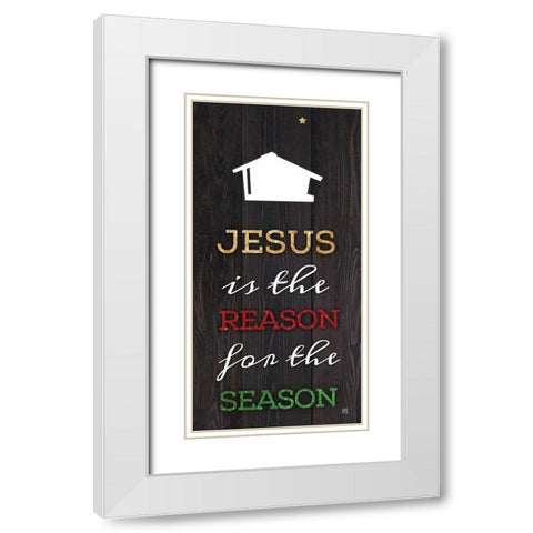 The Reason White Modern Wood Framed Art Print with Double Matting by Perrenoud, Aubree