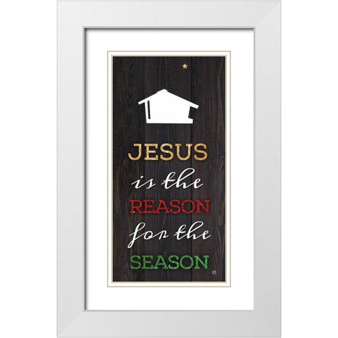 The Reason White Modern Wood Framed Art Print with Double Matting by Perrenoud, Aubree