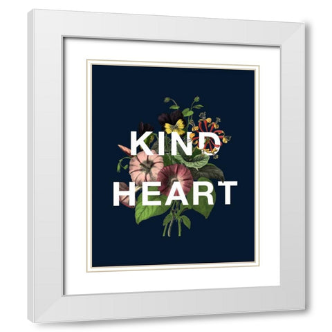 Kind Heart White Modern Wood Framed Art Print with Double Matting by Perrenoud, Aubree