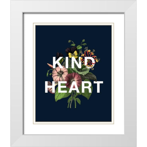 Kind Heart White Modern Wood Framed Art Print with Double Matting by Perrenoud, Aubree