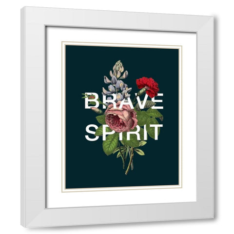 Brave Spirit White Modern Wood Framed Art Print with Double Matting by Perrenoud, Aubree