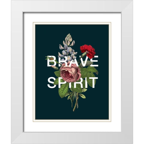 Brave Spirit White Modern Wood Framed Art Print with Double Matting by Perrenoud, Aubree