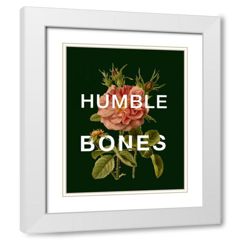 Humble Bones White Modern Wood Framed Art Print with Double Matting by Perrenoud, Aubree