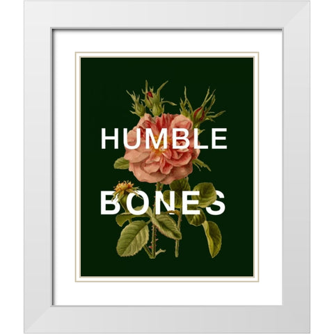 Humble Bones White Modern Wood Framed Art Print with Double Matting by Perrenoud, Aubree