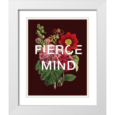 Fierce Mind White Modern Wood Framed Art Print with Double Matting by Perrenoud, Aubree
