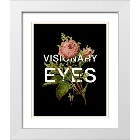 Visionary Eyes White Modern Wood Framed Art Print with Double Matting by Perrenoud, Aubree