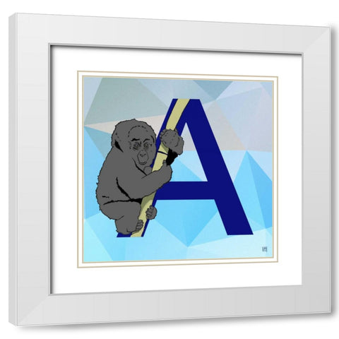 A White Modern Wood Framed Art Print with Double Matting by Perrenoud, Aubree