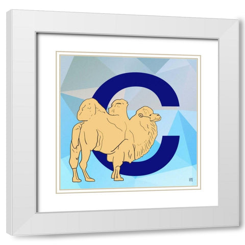 C White Modern Wood Framed Art Print with Double Matting by Perrenoud, Aubree