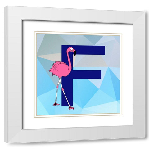 F White Modern Wood Framed Art Print with Double Matting by Perrenoud, Aubree