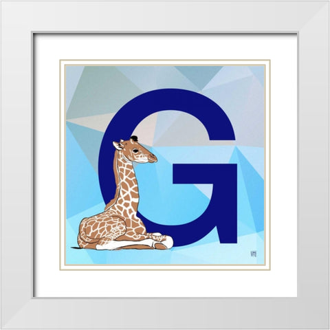 G White Modern Wood Framed Art Print with Double Matting by Perrenoud, Aubree