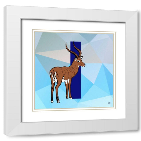 I White Modern Wood Framed Art Print with Double Matting by Perrenoud, Aubree