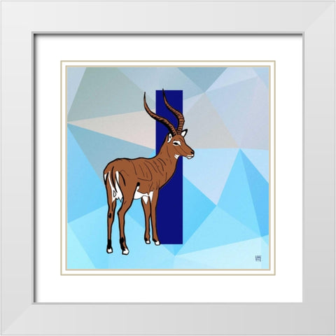 I White Modern Wood Framed Art Print with Double Matting by Perrenoud, Aubree