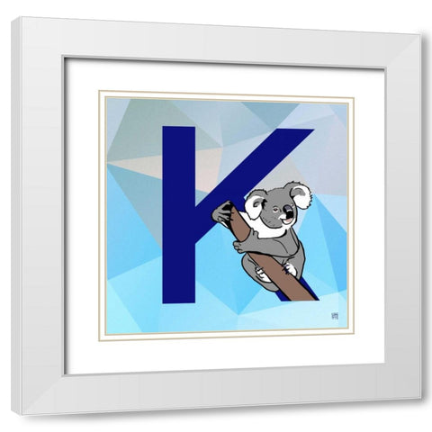 K  White Modern Wood Framed Art Print with Double Matting by Perrenoud, Aubree