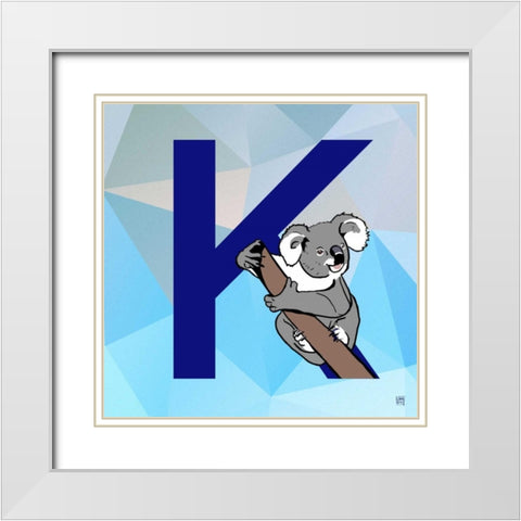 K  White Modern Wood Framed Art Print with Double Matting by Perrenoud, Aubree