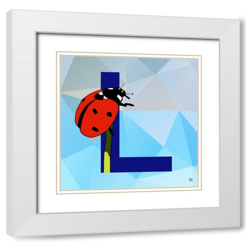 L White Modern Wood Framed Art Print with Double Matting by Perrenoud, Aubree