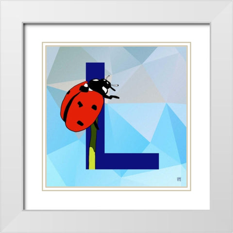 L White Modern Wood Framed Art Print with Double Matting by Perrenoud, Aubree