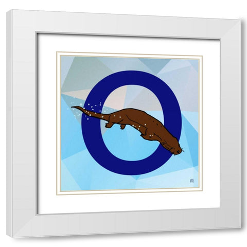 O White Modern Wood Framed Art Print with Double Matting by Perrenoud, Aubree