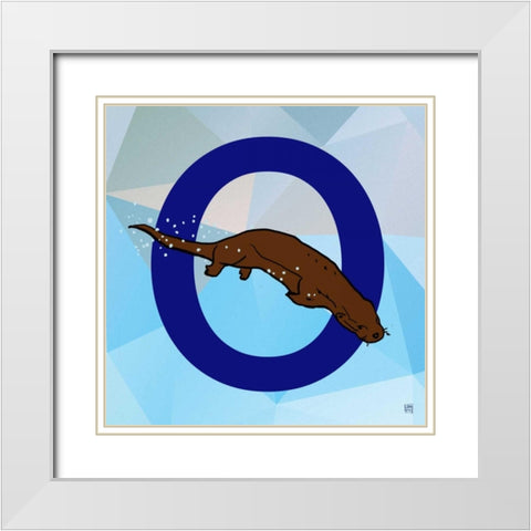 O White Modern Wood Framed Art Print with Double Matting by Perrenoud, Aubree