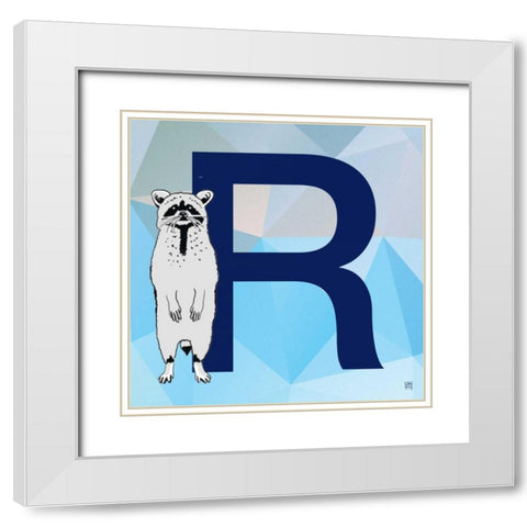 R White Modern Wood Framed Art Print with Double Matting by Perrenoud, Aubree