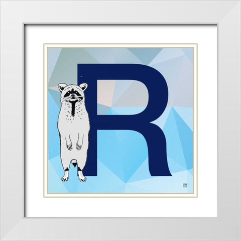 R White Modern Wood Framed Art Print with Double Matting by Perrenoud, Aubree