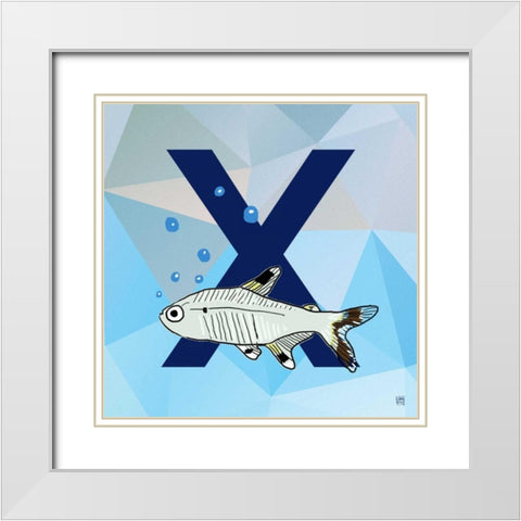 X White Modern Wood Framed Art Print with Double Matting by Perrenoud, Aubree