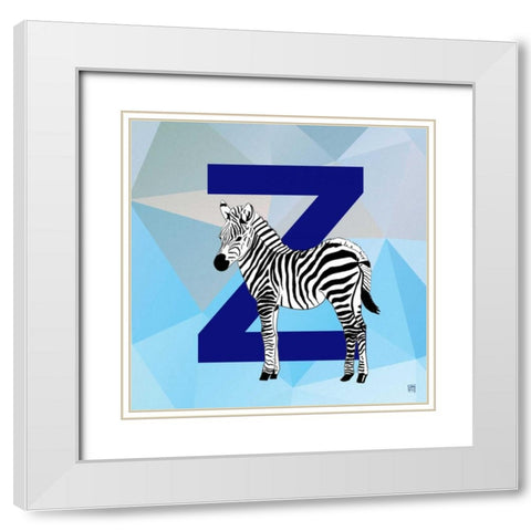 Z  White Modern Wood Framed Art Print with Double Matting by Perrenoud, Aubree