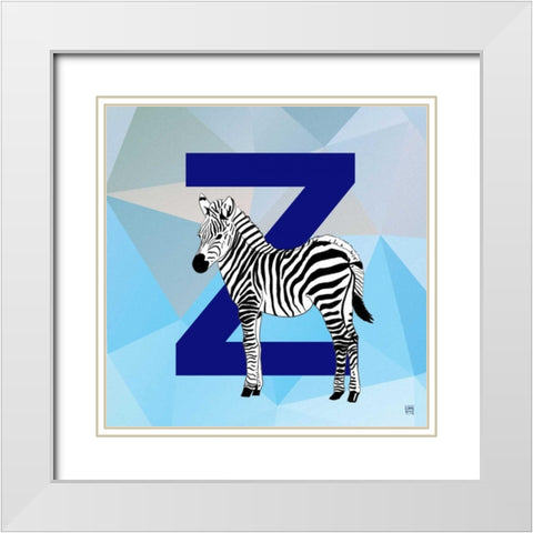 Z  White Modern Wood Framed Art Print with Double Matting by Perrenoud, Aubree