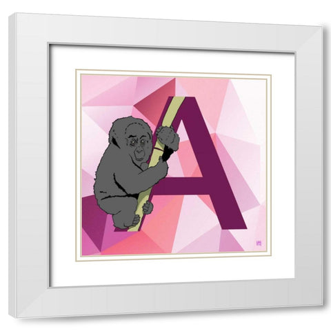 A White Modern Wood Framed Art Print with Double Matting by Perrenoud, Aubree