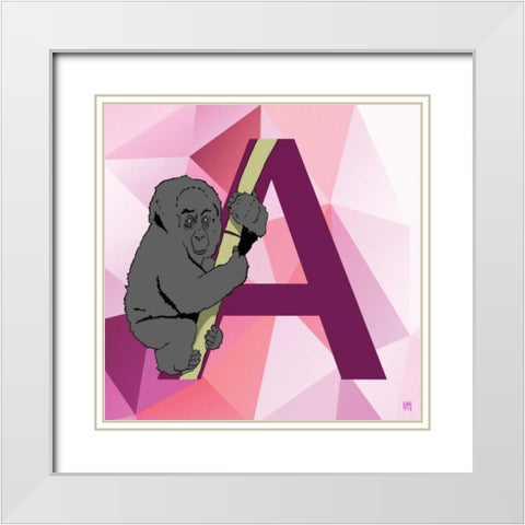 A White Modern Wood Framed Art Print with Double Matting by Perrenoud, Aubree